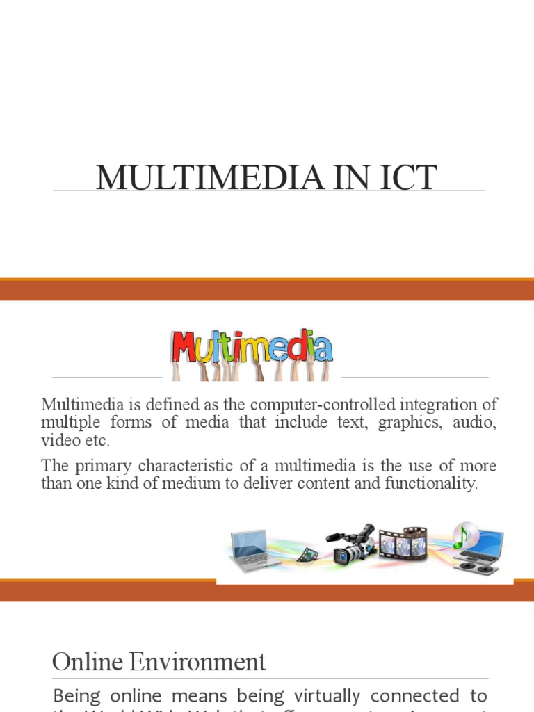Multimedia in Ict PDF Multimedia