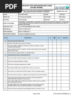 GF-4172-QC-EI-FM-0006, Rev. 1 CHECKLIST FOR ABOVEGROUND CABLE LAYING WORKS