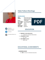 Curriculum Vitae - Helen Niunitoga (A)