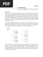11 LALR Parsing