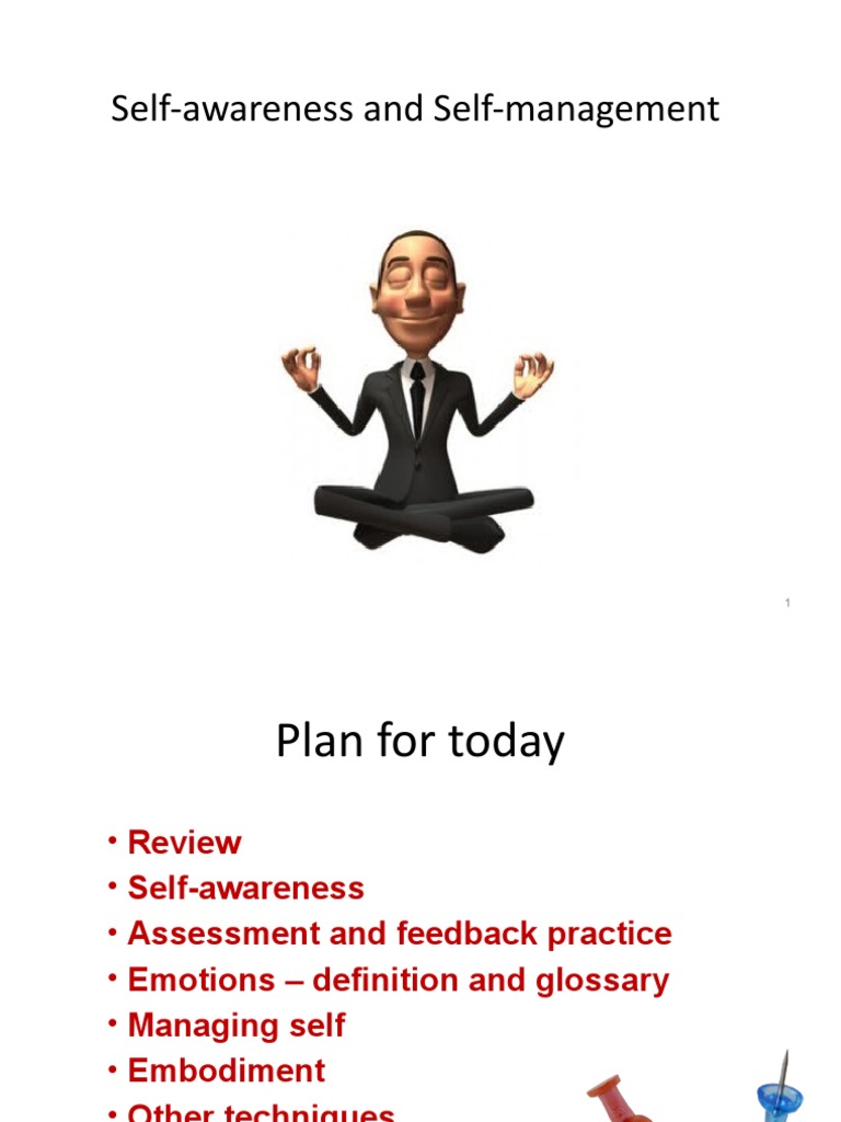 Self-Awareness and Self-Management Techniques | PDF | Emotions | Self ...