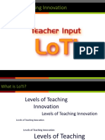 Kuliah 10 Levels of Teaching Innovation (LoTi)