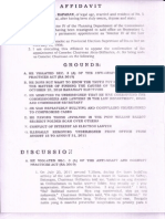 Ferdinand Rafanan's Affidavit Opposing The CA Confirmation of Sixto Brillantes, Jr.