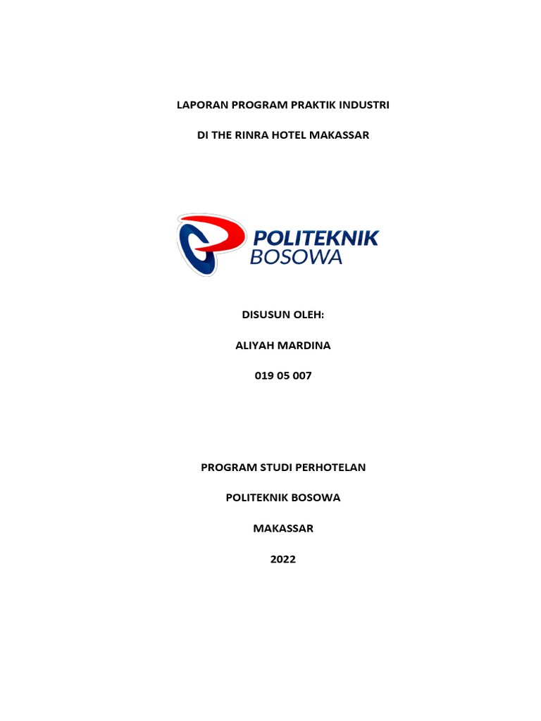 Praktik Industri di The Rinra Hotel Makassar | PDF