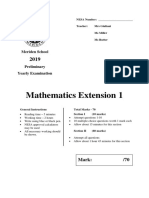 2019 Yr 11 Meriden Ext 1 Task 3