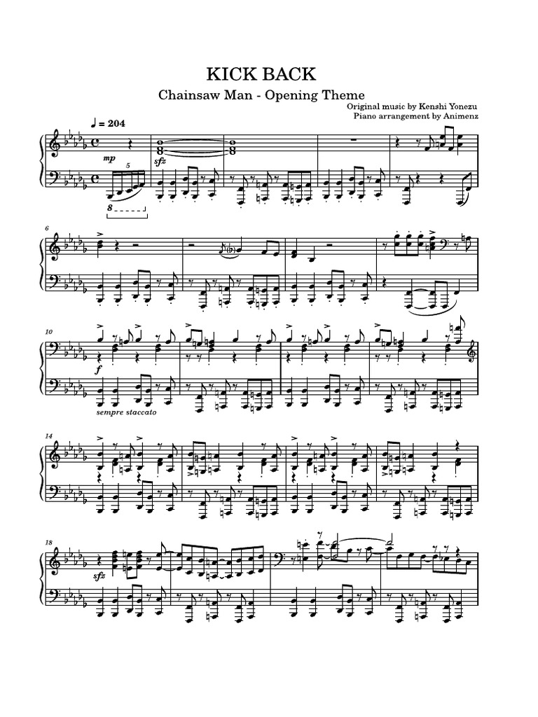 Chainsaw Man Kick Back PDF