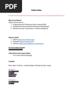 Python Cheat Sheet | PDF | Data | System Software