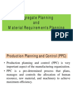 Aggregate Planning and MRP
