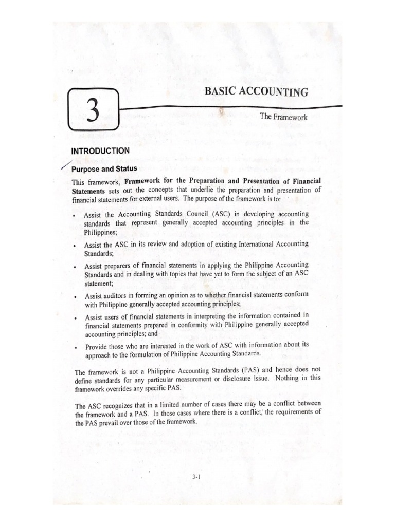 Intro to financial accounting module 2 the framework pdf