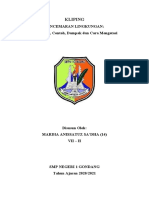 Kliping PENCEMARAN LINGKUNGAN-TUGAS IPA-KELAS 7H - MARDIA