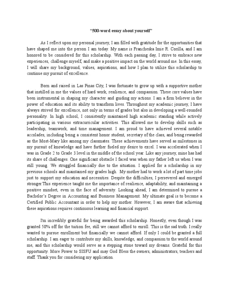 500-word-essay-about-yourself-pdf-cognition-behavior-modification