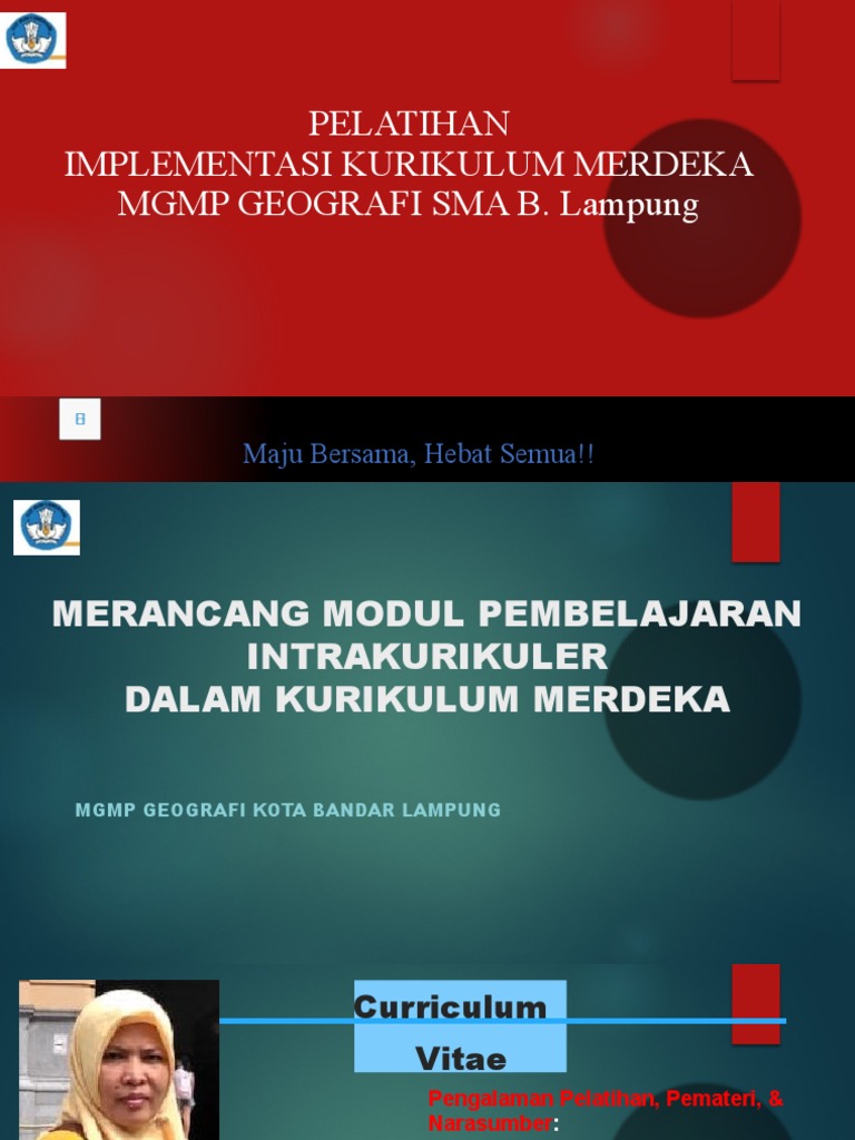 Pelatihan Modul Pembelajaran Kurikulum Merdeka | PDF