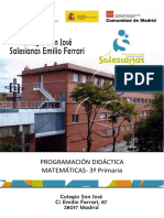 Programacion Matematicas 3ºEP