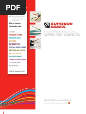 【ad】 SPSX Comm Product Catalog | PDF | Cable | Manufactured Goods