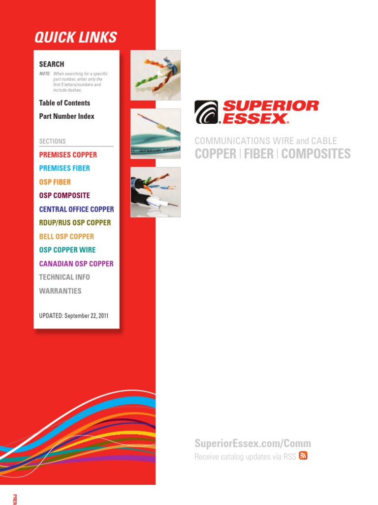 SPSX Comm Product Catalog | PDF | Cable | Manufactured Goods