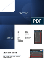 3Ds Max Edit Tab