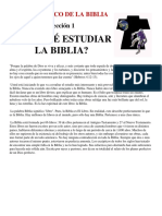 CBDLB - Lección 1 - ¿Por Qué Estudiar La Biblia¿