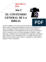 CBDLB - Lección 2 - El Contenido General de La Biblia