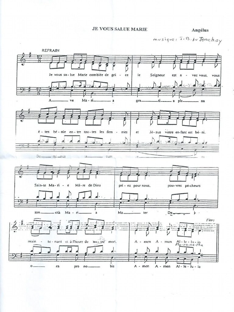 Je Vous Salue Marie | PDF