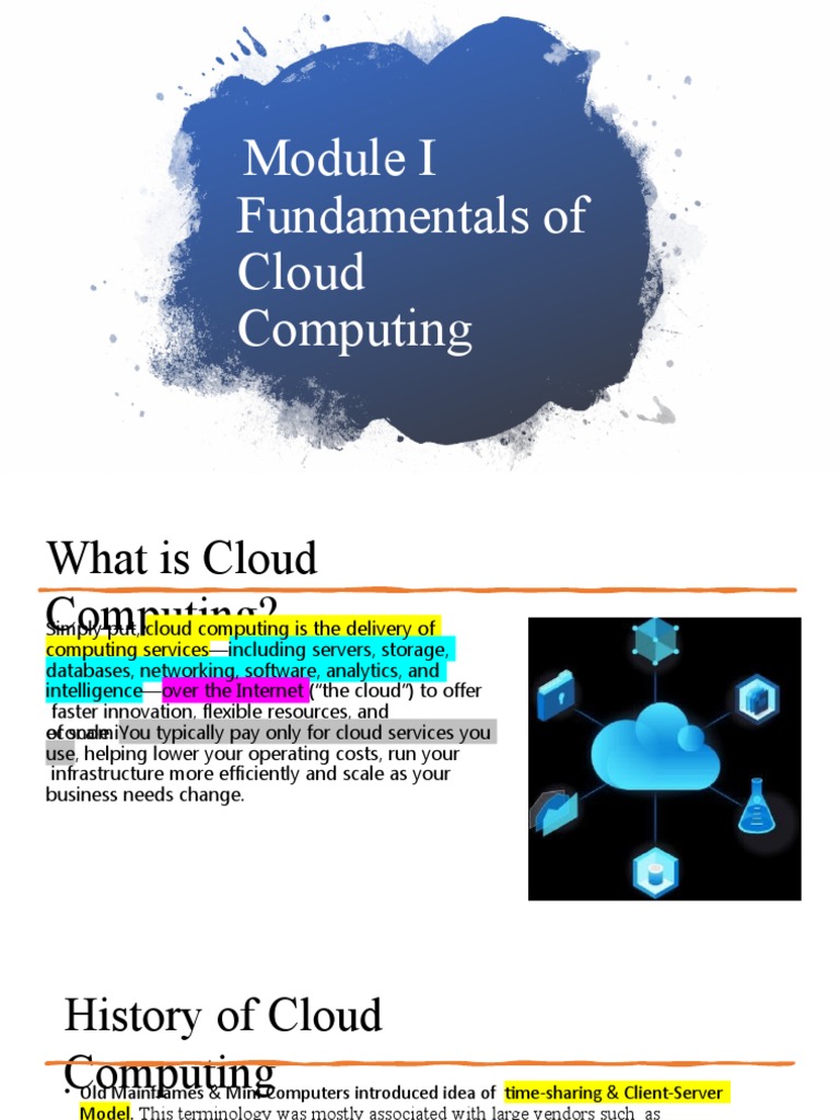 Fundamentals of Cloud Computing PDF Cloud Computing Software As A