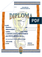 Diploma - Gimnastica Feminina