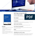 Product Brief Western Digital WD Blue Mobile Sata HDD