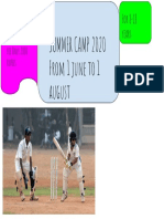Siddhant 8-f Cricket Summer Camp