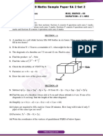 CBSE Class 8 Maths Sample Paper SA 2 Set 2