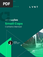 Carteira Mensal de Small Caps Levante Setembro