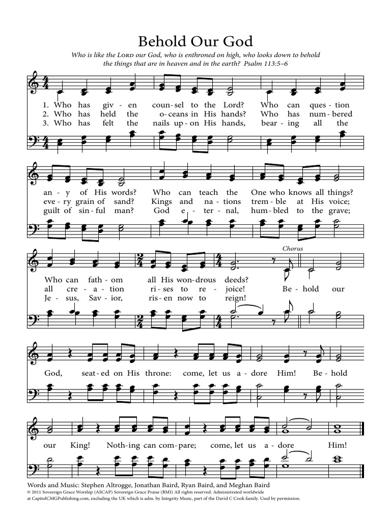 Behold+Our+God STW | Download Free PDF | Religious Belief And Doctrine