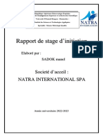 Rapport de Stage Manel