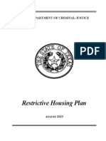 Restrictive Housing Plan