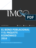 QUÉ ES EL BONO DEMOGRÁFICO - IMCO Presentacion