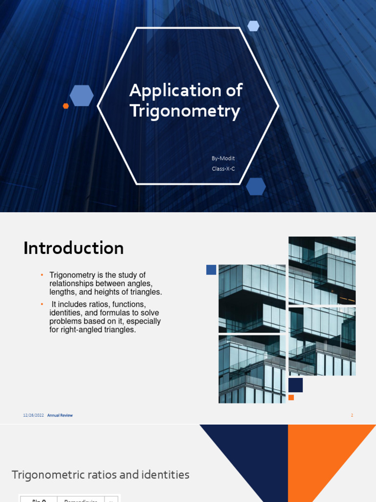 Trigonometry Applications in Engineering | PDF | Trigonometry | Outer Space