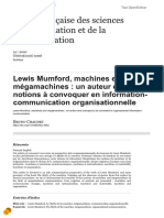 Lewis Mumford, Machines Et Mégamachines..