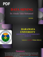 Presentation On Data Mining