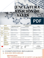 Nomenclatura y Definicion de Sales