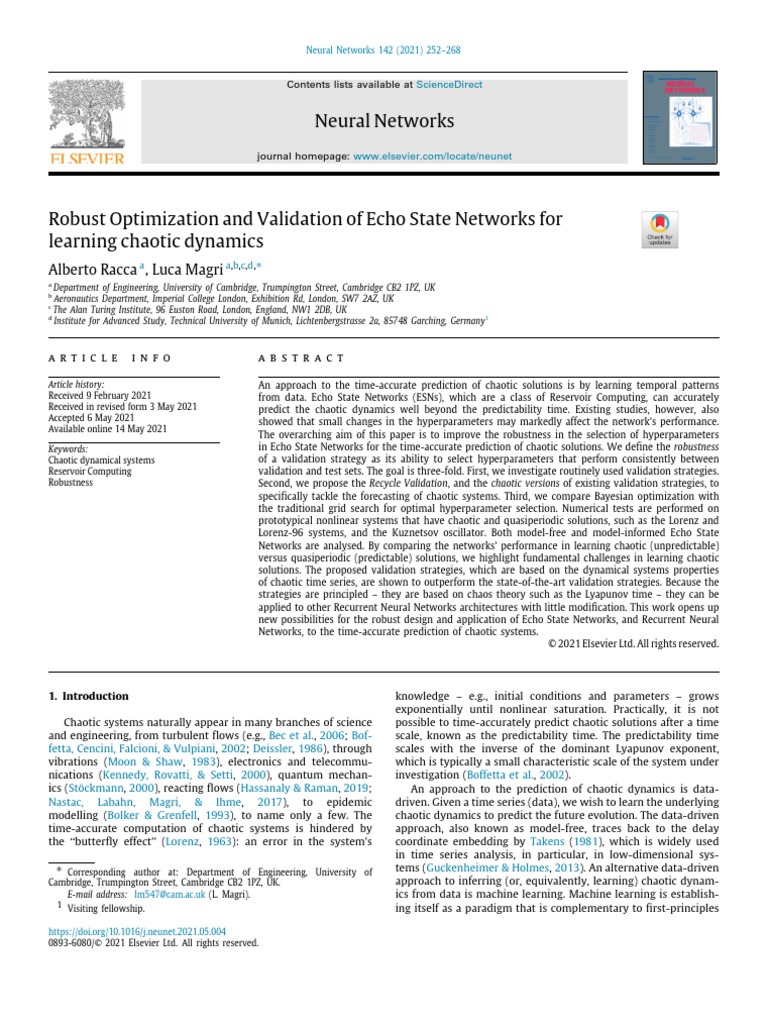 Neural Networks | PDF | Chaos Theory | Artificial Neural Network