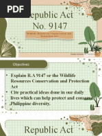 R.A. 9147: Wildlife Conservation Act | PDF | Wildlife | Endangered Species