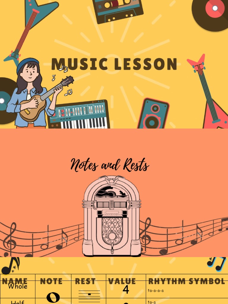 Music Lesson 1 Notes and Rests PDF