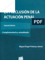 La Preclusion de La Actuacion Penal - Miguel Angel Pedraza