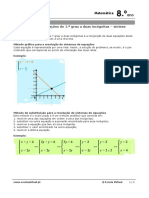 Sistemas de Equações Do 1.º Grau A Duas Incógnitas - Síntese