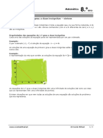 Equações Do 1.º Grau A Duas Incógnitas - Síntese