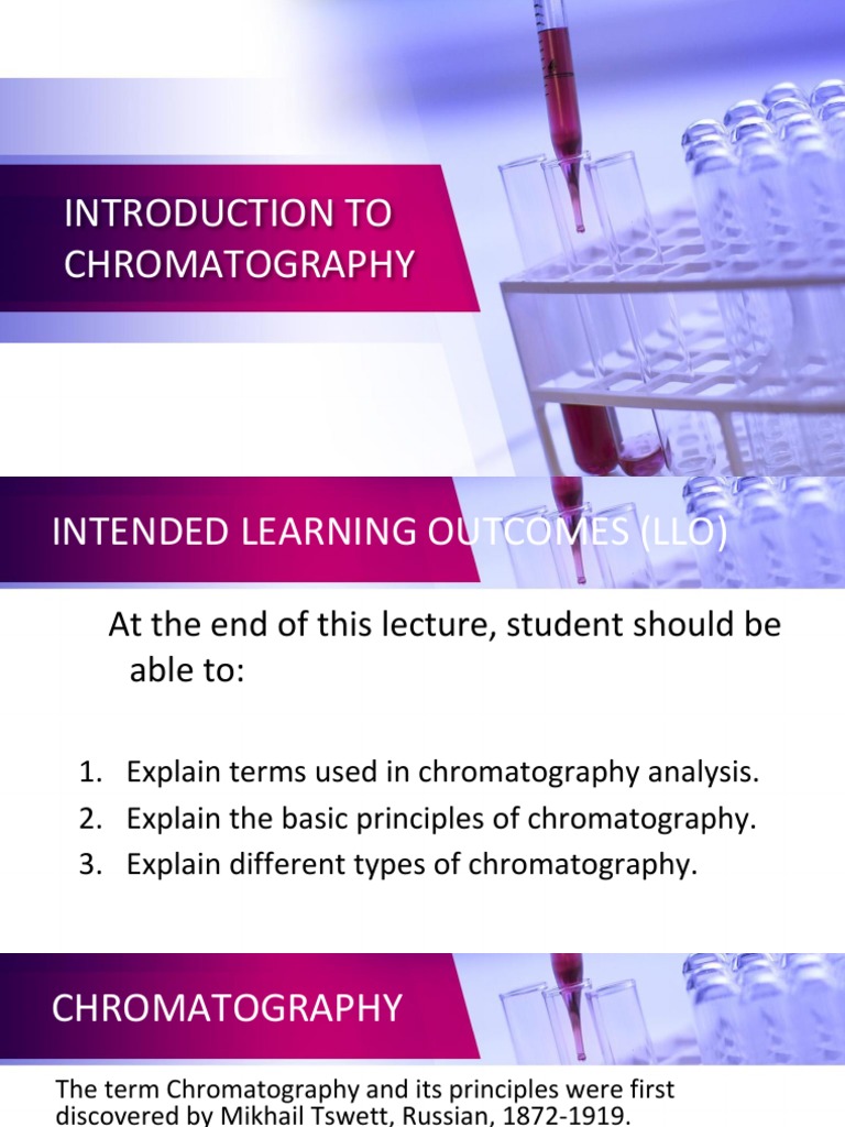Topic 3a Chromatography PDF | PDF