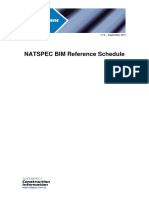 NATSPEC BIM Reference Schedule v1.0