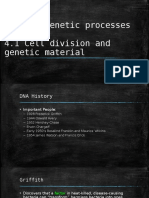 Unit 3: Genetic Processes 4.1 Cell Division and Genetic Material