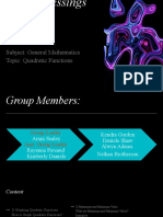 Graphing Quadratic Functions (Group Blessings)