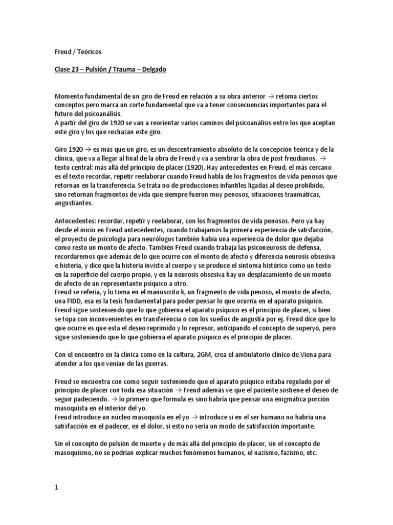 Freud Teorico PDF Psicoanálisis Neurosis