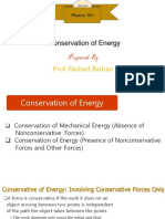 Conservation of Energy Physics 101