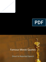 Famous Movie Quotes Part 2 Reported Speech